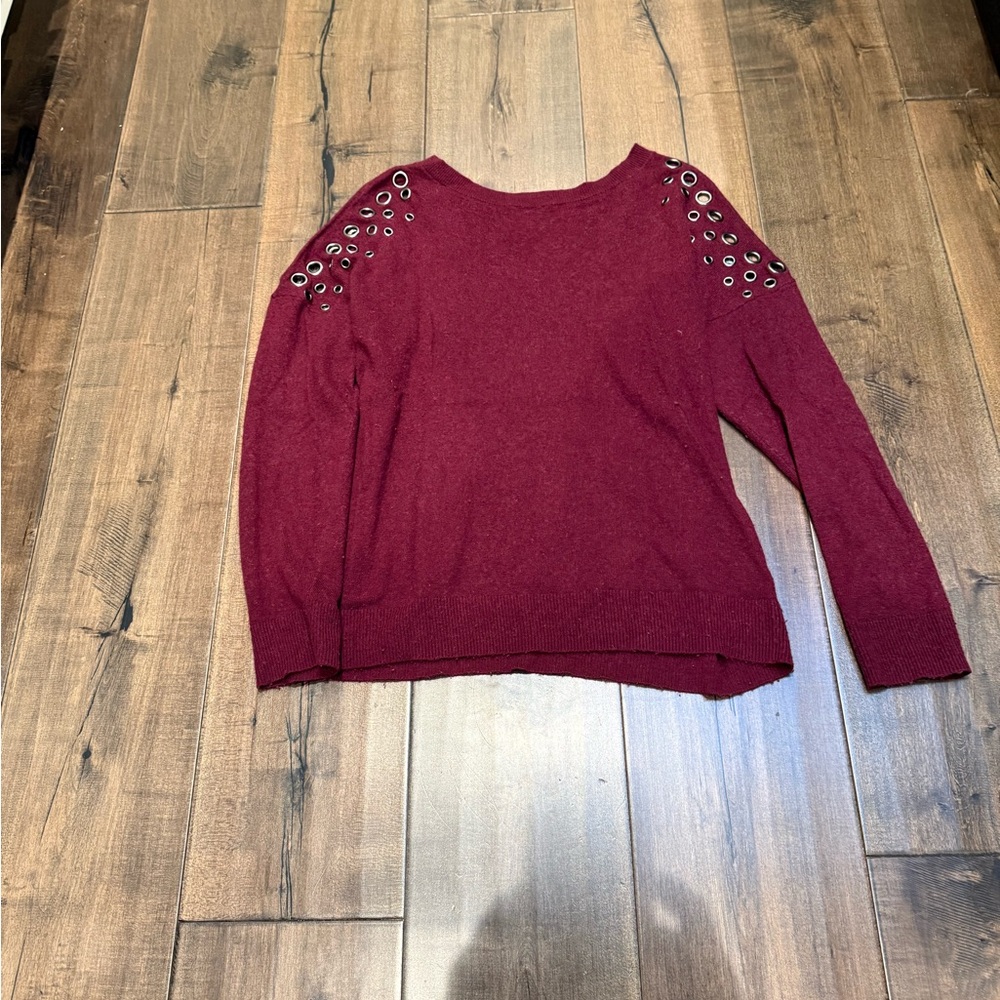 INC International Concepts Burgundy Sweater